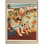Beryl Cook Signed Lithograph, Limited Edition Number 524/850 published 1992   'The Bathing Pool'  Un