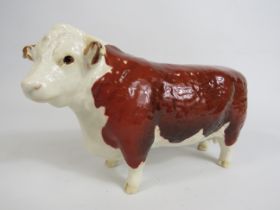 Beswick Hereford bull Champion of Champions, 11cm tall and 20cm long