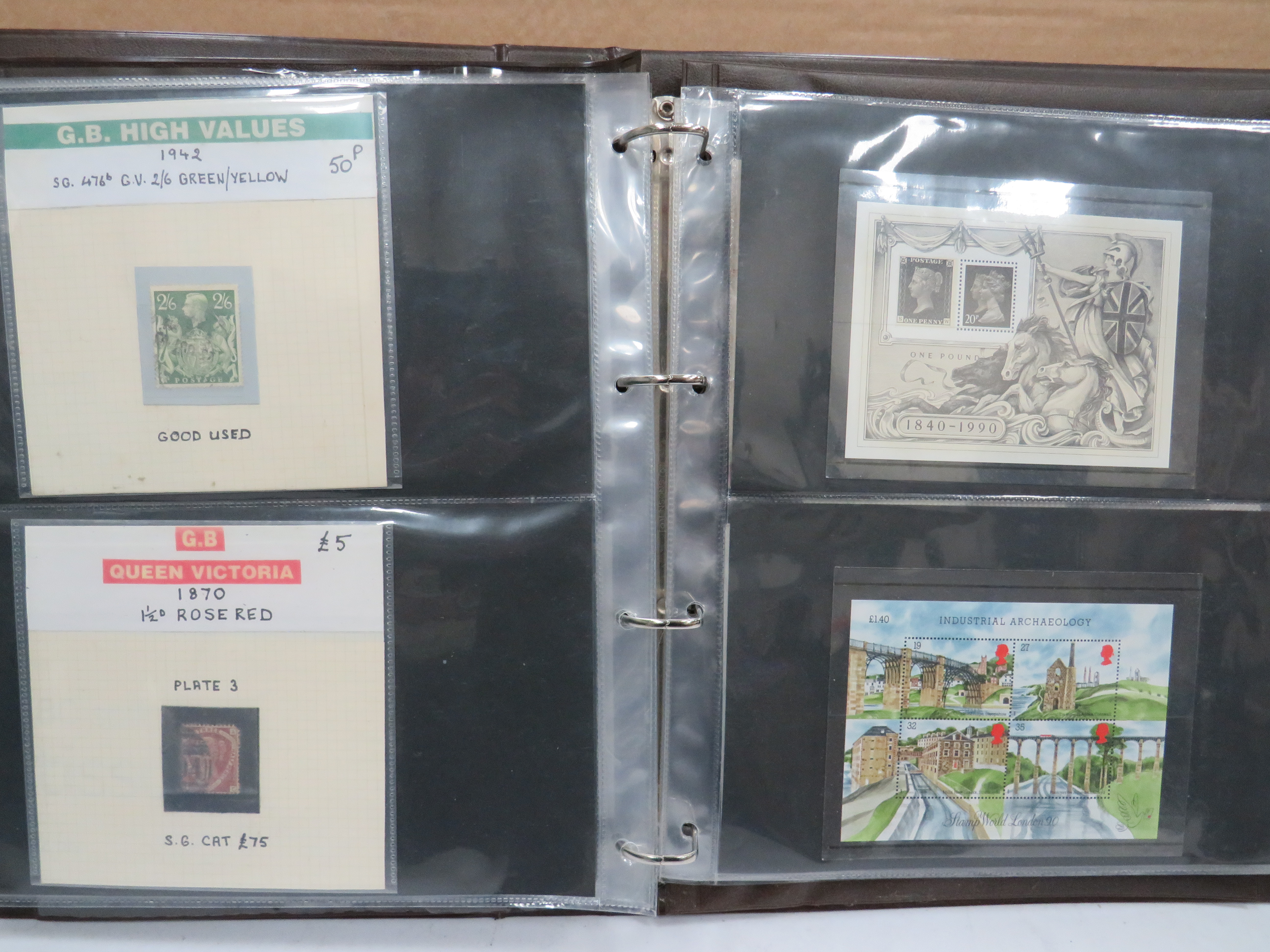 Full and well Presented Album of UK FDC's GB High Values, Coin & Stamp Sets. Victorian Stamps. See m - Image 8 of 14