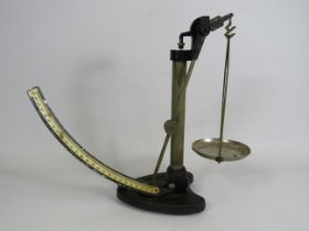 Vintage quandrant balance scales.