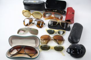 Sunglasses Vintage Glasses Assorted Inc Oversized, Mid Century, Cases, Retro Lot 681646