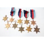 WW2 Medals 1939-1945 Stars x 10 2341399