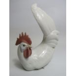 Vintage Lladro Rooster figurine, 18.5cm tall. Very minor chip to tail see photos.