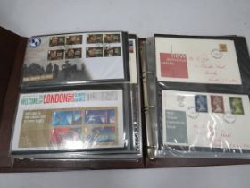 Full and well presented Album of Mint UK Presention packs, FDC's some coin FDC's see photos.