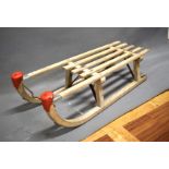 Vintage Small childs sled, wooden construction. See photos. 