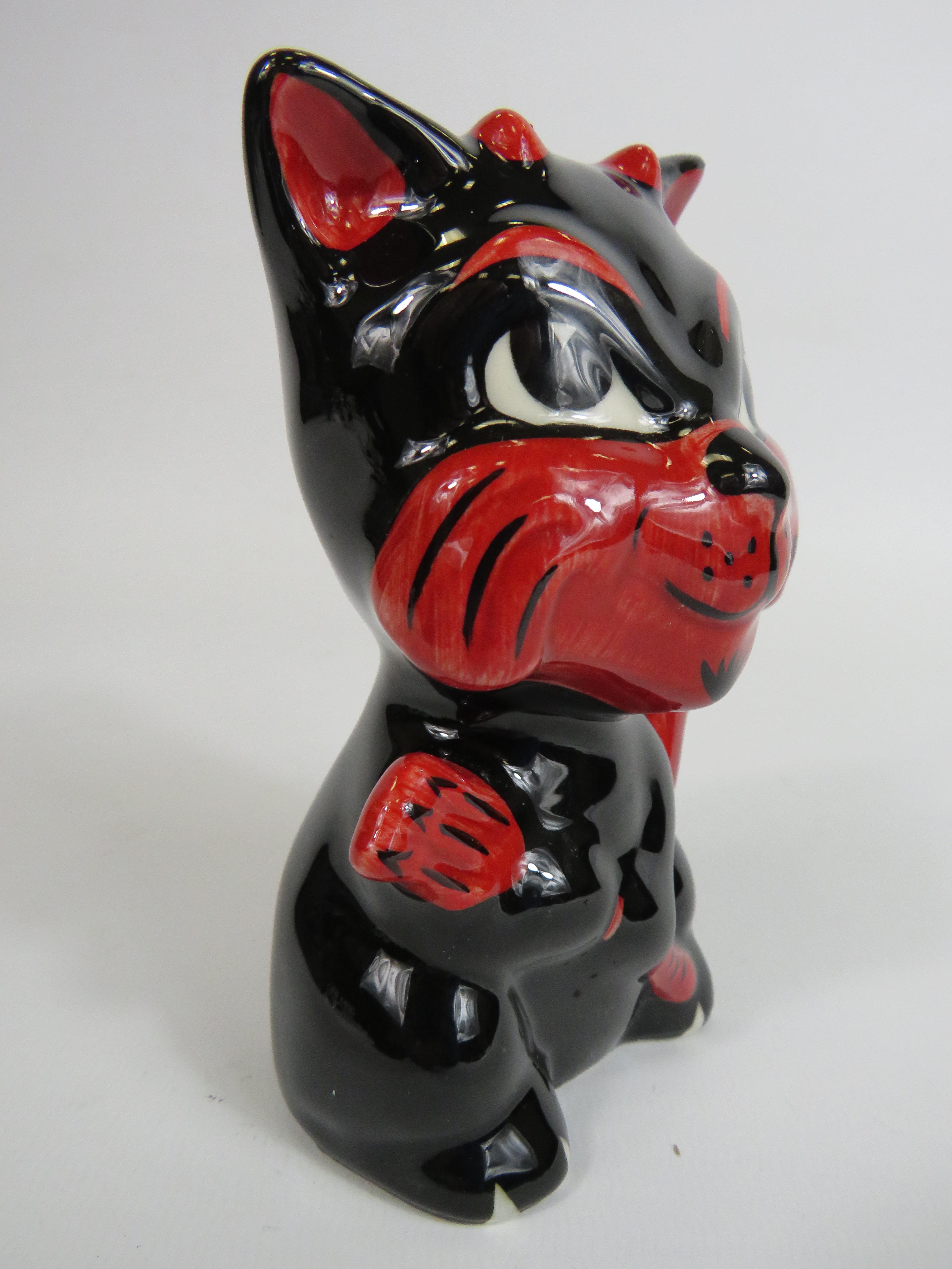 Lorna Bailey cat "Mephisto", 12.5cm tall. - Image 3 of 3