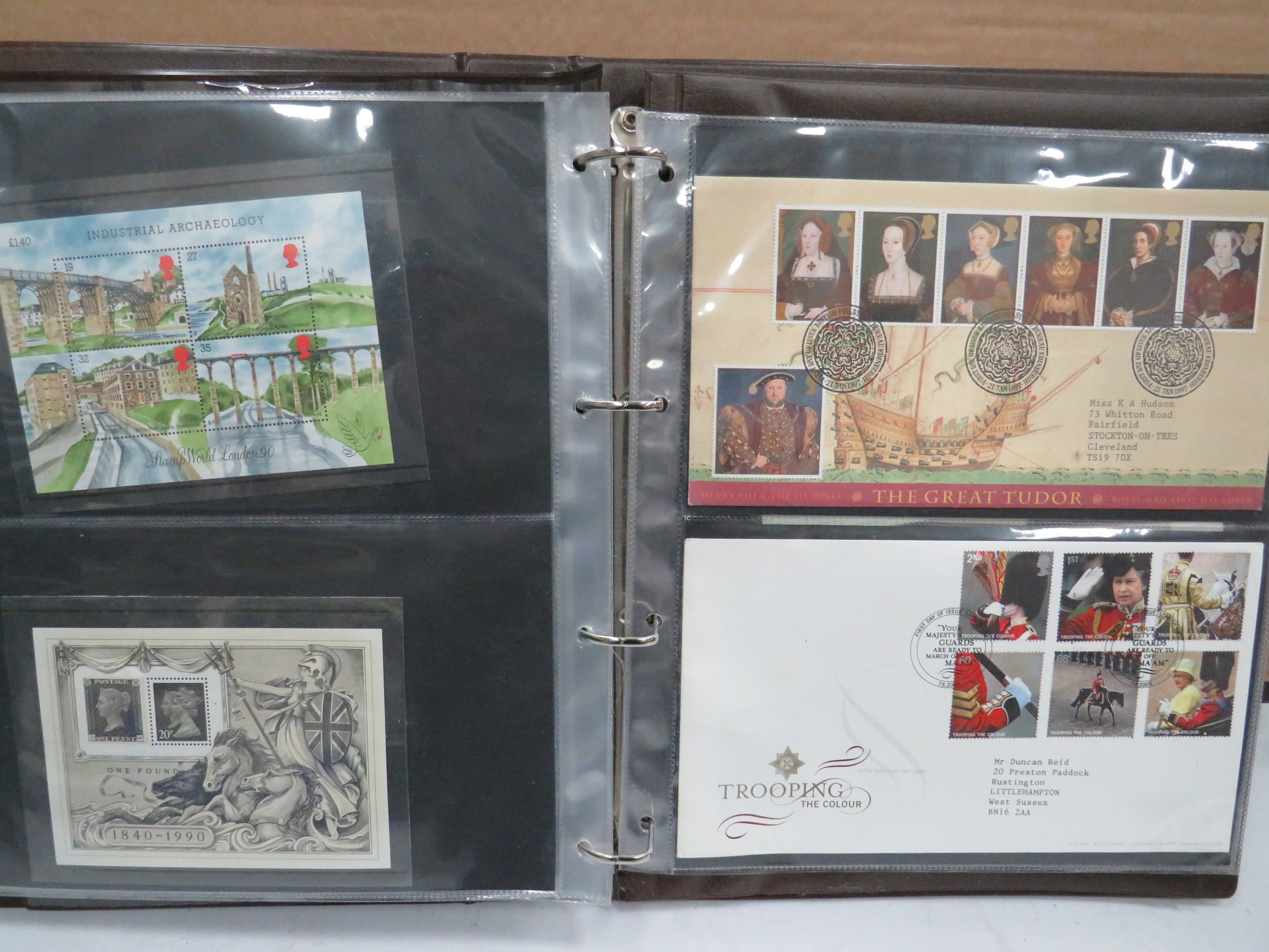 Full and well Presented Album of UK FDC's GB High Values, Coin & Stamp Sets. Victorian Stamps. See m - Image 10 of 14