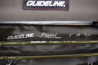 Guide Line Exceed Four piece 9ft Fly Rod with soft and hard carry case