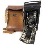 Vintage Autographic Kodak Special Camera with original Brown Leather case.  See photos. 