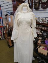 Wedding dress by Berketex UK size 14 with Veil. See photos.