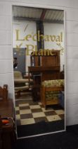 Large Mirror with stencilled decoration. See photos. 88 x 36 inches. S2