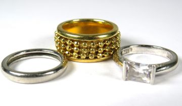 Trio of Silver Rings. See photos.