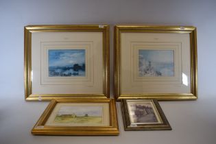 Four framed landscape prints. See photos . S2