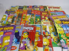 10 Simpsons comics with free gifts and 16 Bart Simpson comics.