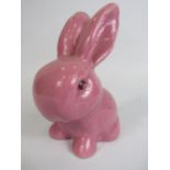 Slyvac pink snub nosed bunny model 990 approx 12.5cm tall.