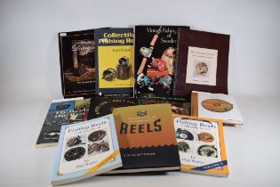Twelve books on Fishing reels including 'The Hardy Book of the reel; and 'A treasury of reels'