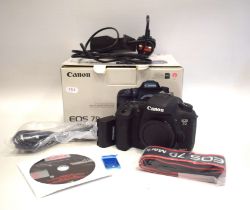 Canon EOS 7 Mk II Camera Body with original box. Battery, Charger, Camera Strap, Disc. See photos.