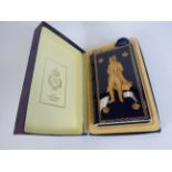 Full Unopened bottle of Limited edition Camus Napoleon Cognac in a blue gold Limoges bottle and