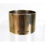 Thick Solid Silver Napkin ring with Hallmark for Sheffield. Weighs 48g