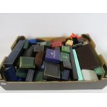 Large quantity of empty jewellery boxes.