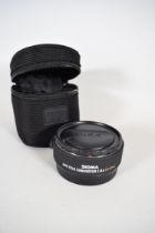 Sigma APO Teleconverter 1.4 x EX AG Lens. See photos.