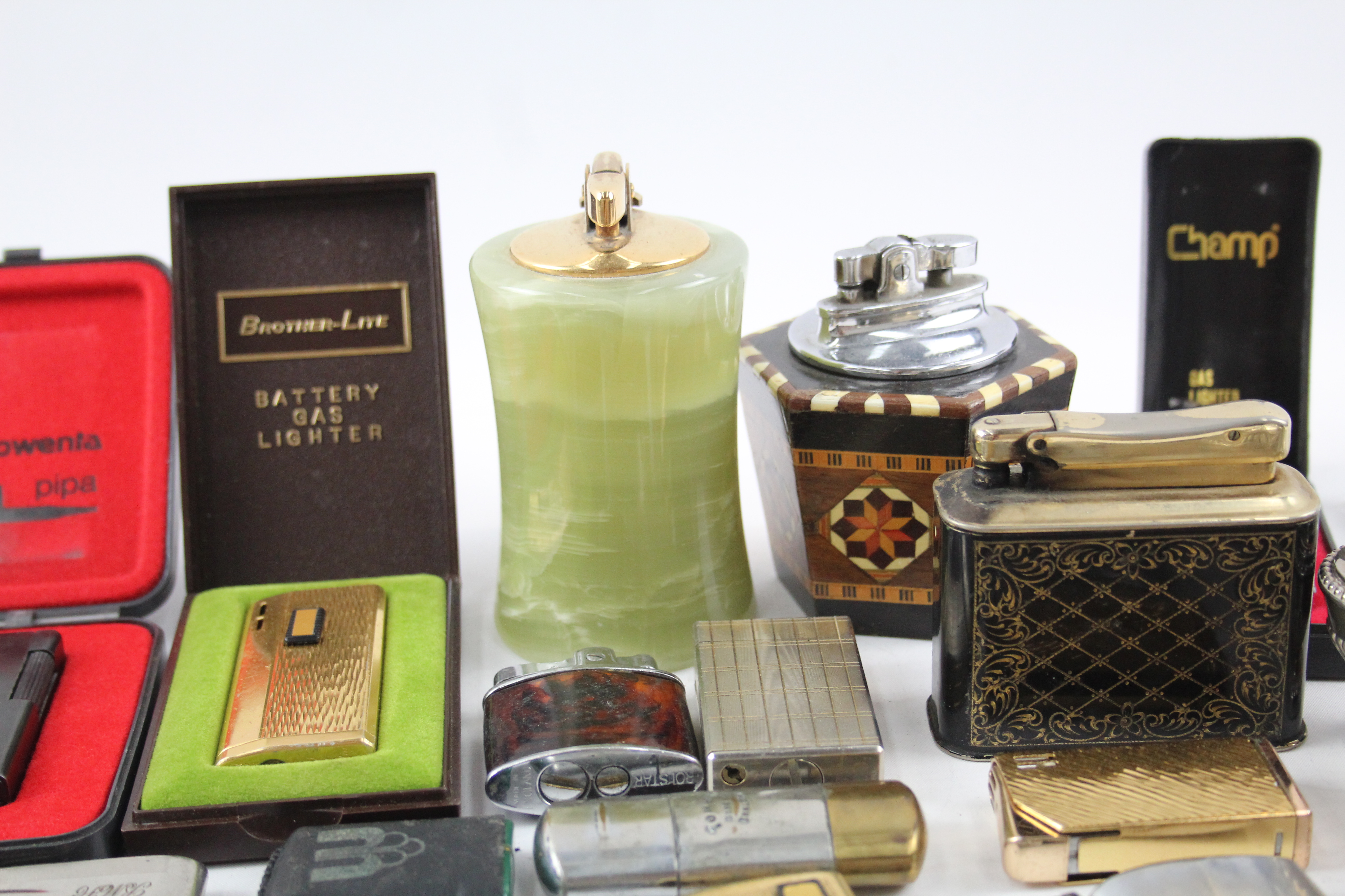 Job Lot Lighters Inc Vintage Desk Colibri Rowenta Tommy Zippo Mini Etc x 50 700073 - Image 3 of 6