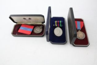 Boxed Medals x 3 inc. Civil Defence Long Service & Imperial Service 2341347