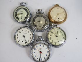 Gents Vintage Pocket Watches Hand-wind Inc. SMITHS, Ingersoll Etc. x 6      406384