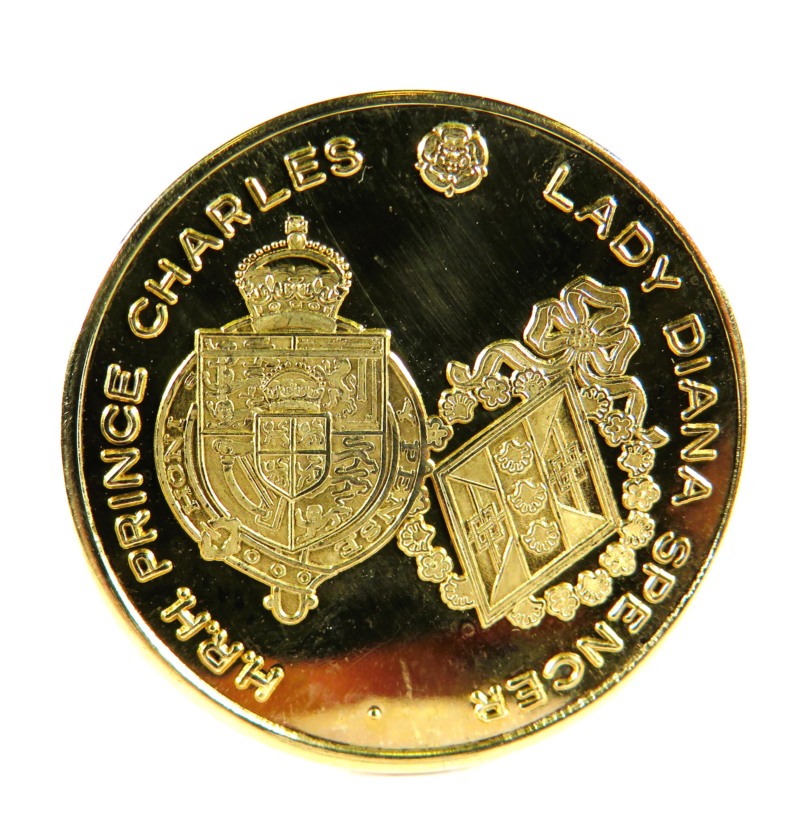 Ltd Edition (96/2000) Gold Commemorative 1981 Royal Wedding Coin by Toye Kenning & Spencer. With COA - Image 2 of 3