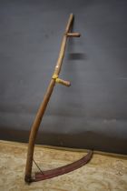 Vintage Scythe. 57 inches tall. See photos.   S2