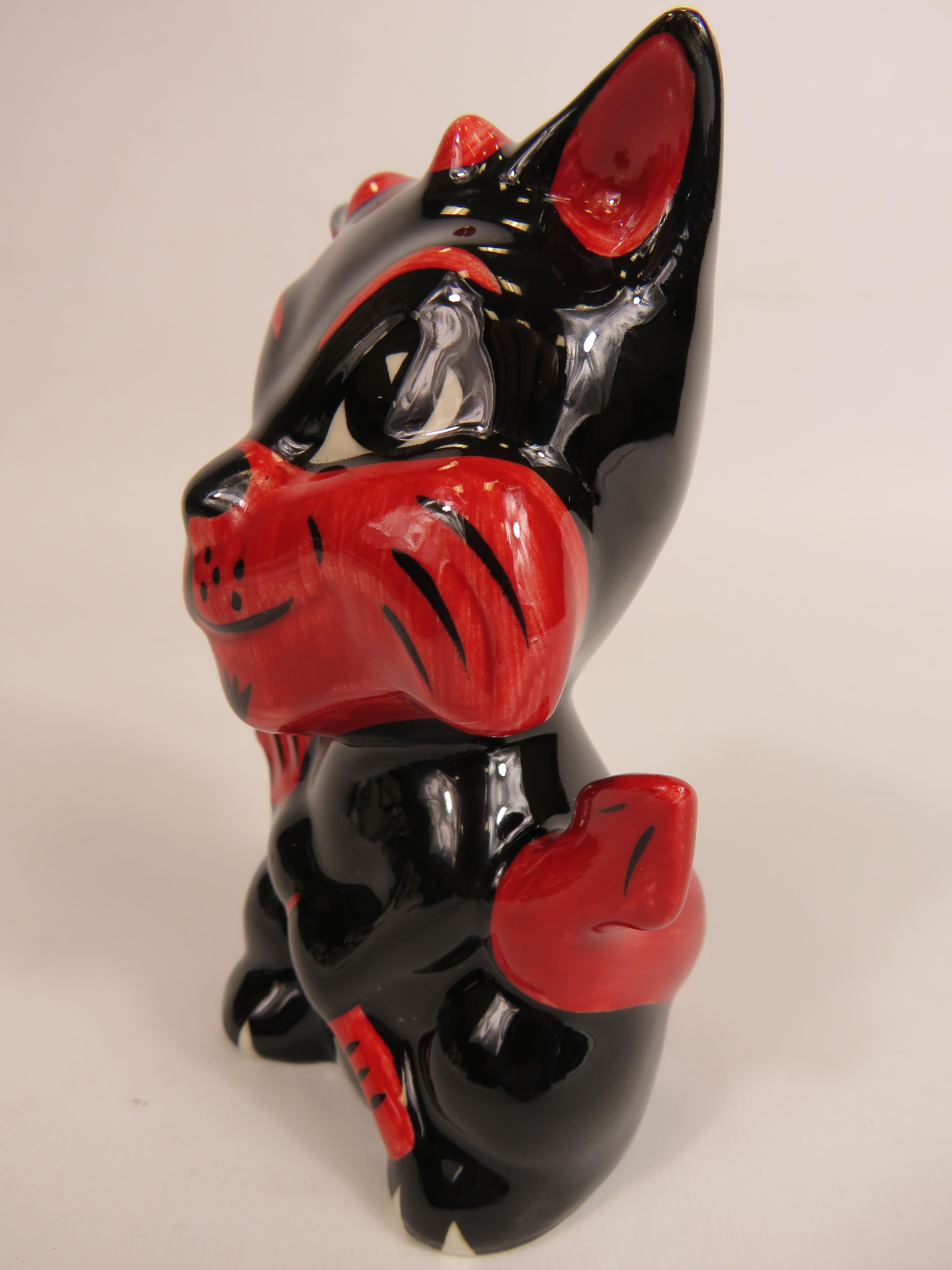 Lorna Bailey cat "Mephisto", 12.5cm tall. - Image 2 of 3