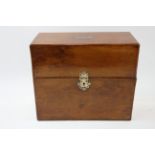 Antique English Walnut Campaign Decanter Box For Restoration x 1 561354