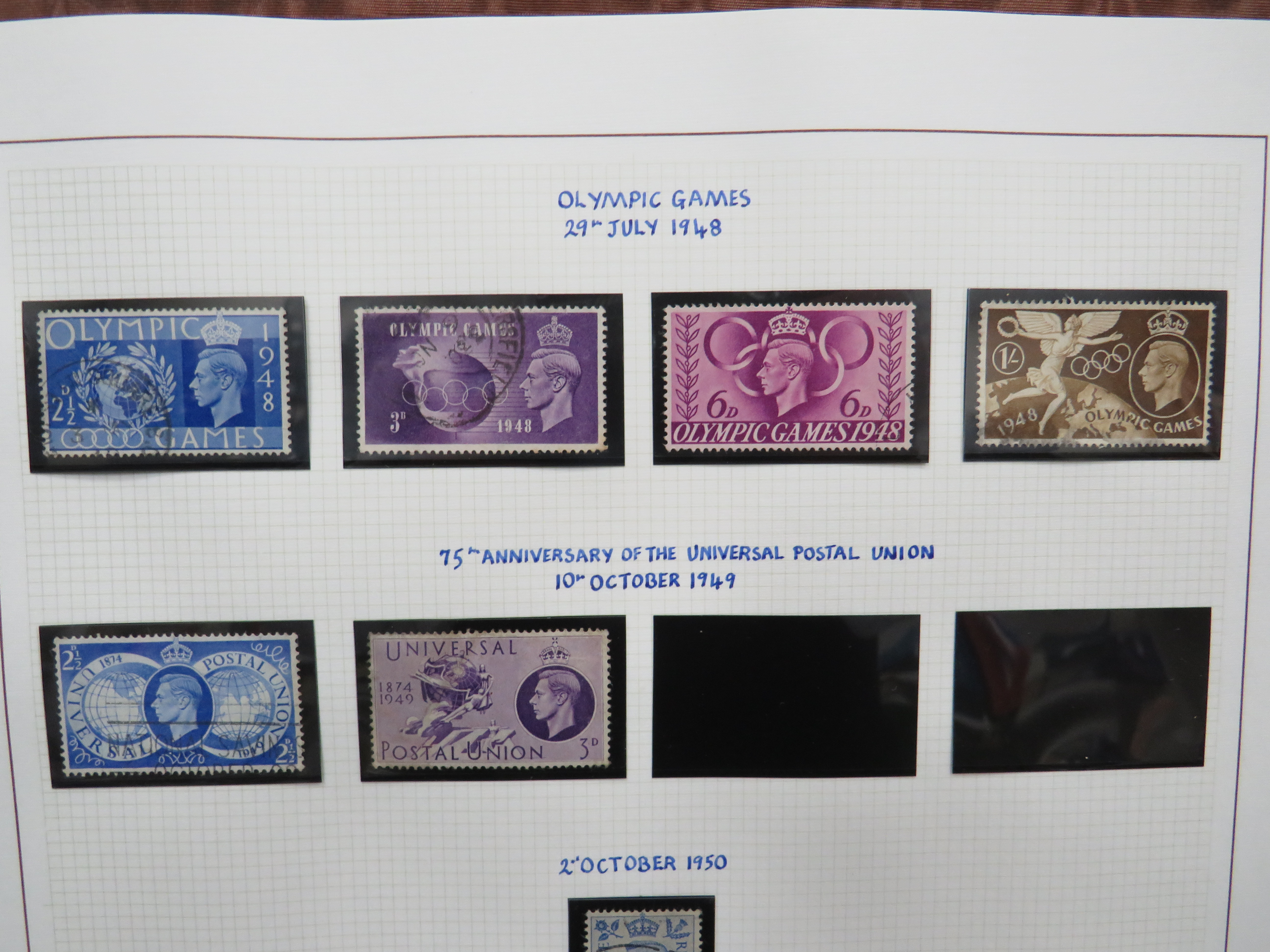 Well presented Part filled Album of Vintage UK Stamps from 1930's to 1950's.  Many Interesting stamp - Image 7 of 8