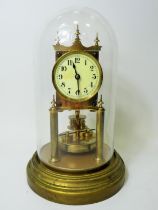 Gustav Becker Anniversary Clock, Serial Number 2264113. Appears to be in running order. Glass