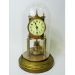 Gustav Becker Anniversary Clock, Serial Number 2264113. Appears to be in running order. Glass