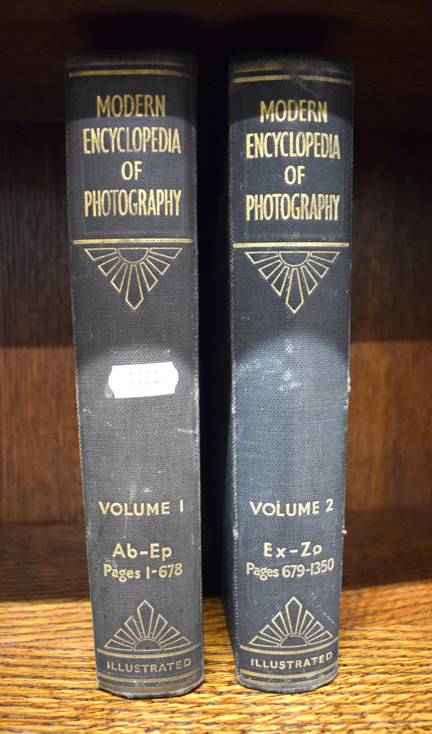 Two Complete Volumes of the Encylopedia of Photography. Antique books .  See photos.   S2