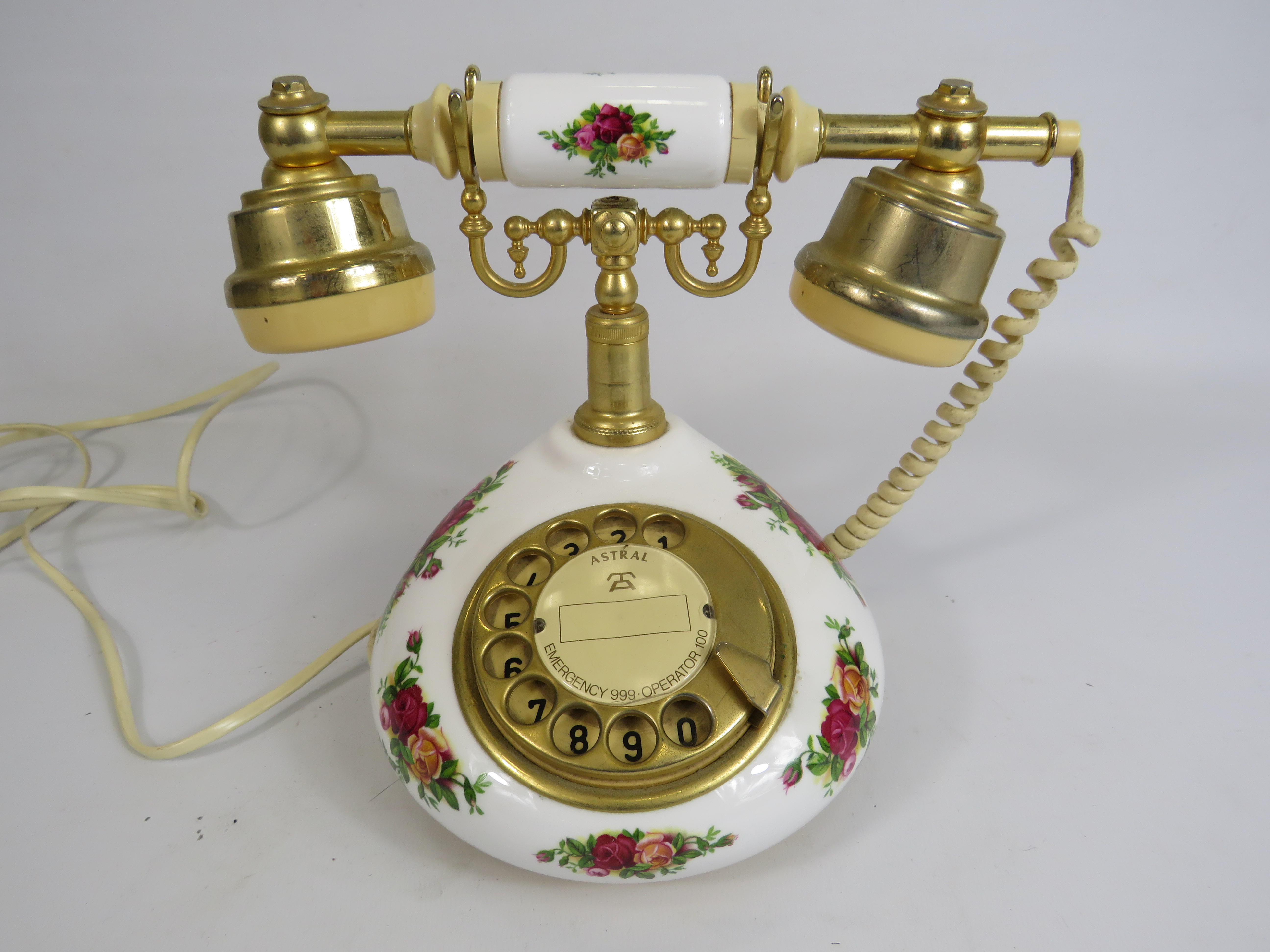 Royal Albert old country roses telephone.