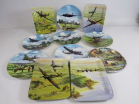 Selection of RAF plates by Royal Doulton and Danbury mint.```