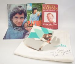 Various Autographed Articles, Autobiography book by Jerry Marsden, Tee shirt by Julio Iglesias and m