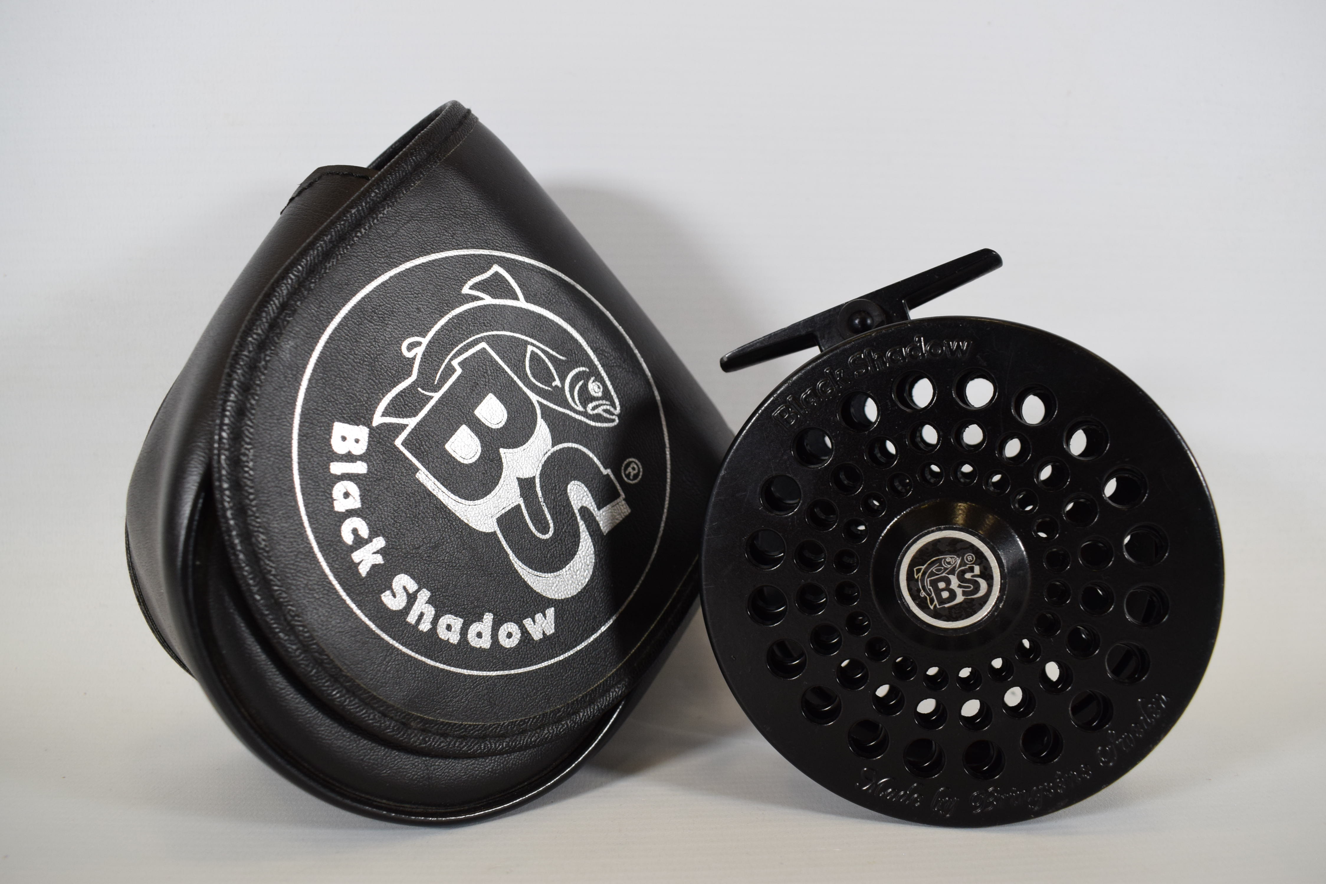 Bringsens of Sweden, Black Shadow Fly reel with original hard carry case.  - Image 2 of 2