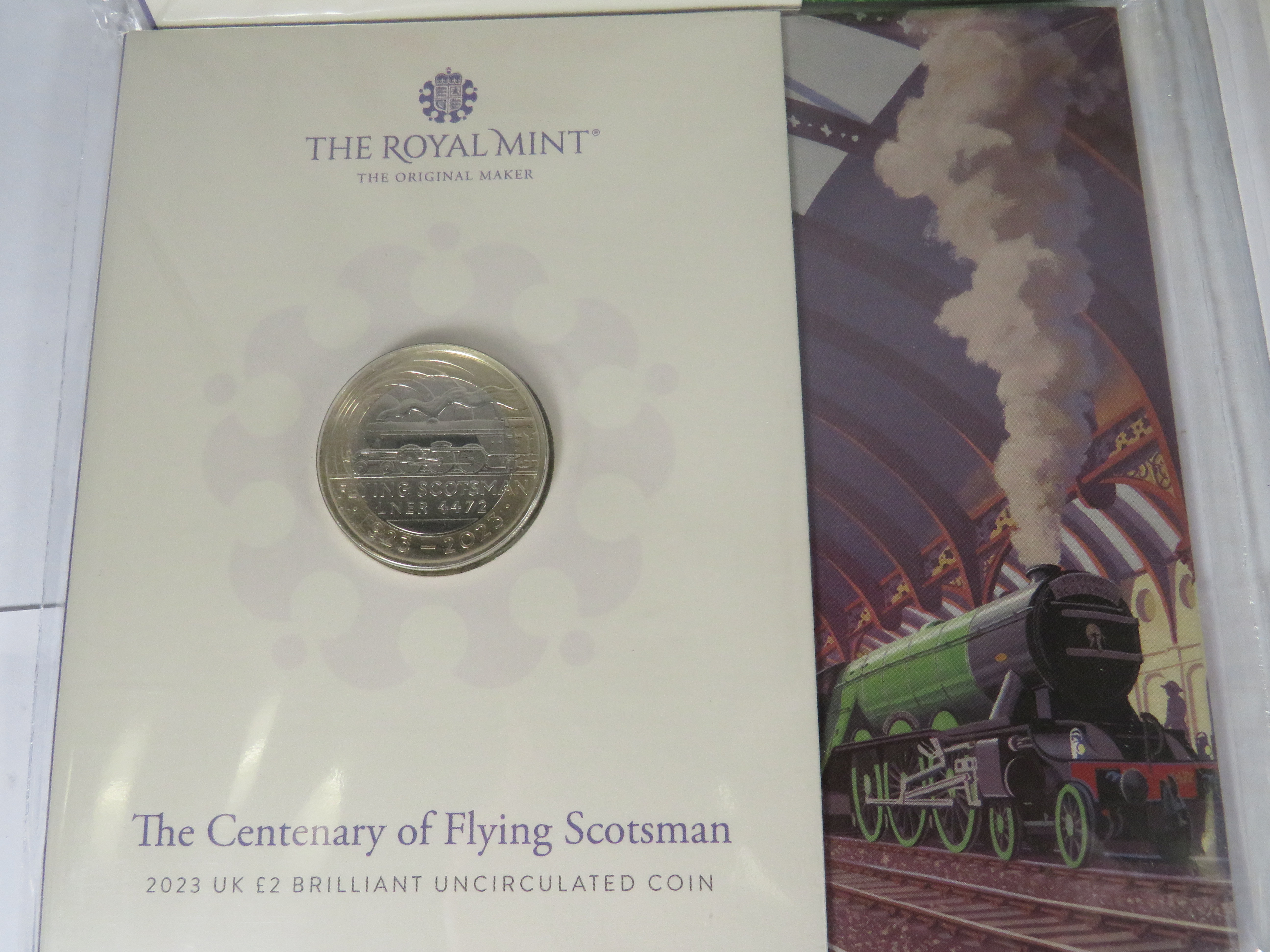 Royal Mint 50p Presentation packs plus a £2 Flying Scotsman proof coin. See photos.  - Image 6 of 6