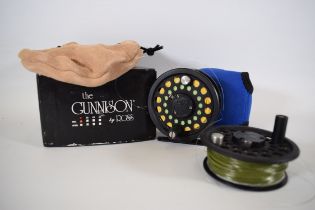 Ross Gunnison G1 with spare reel with soft pouch and original box.
