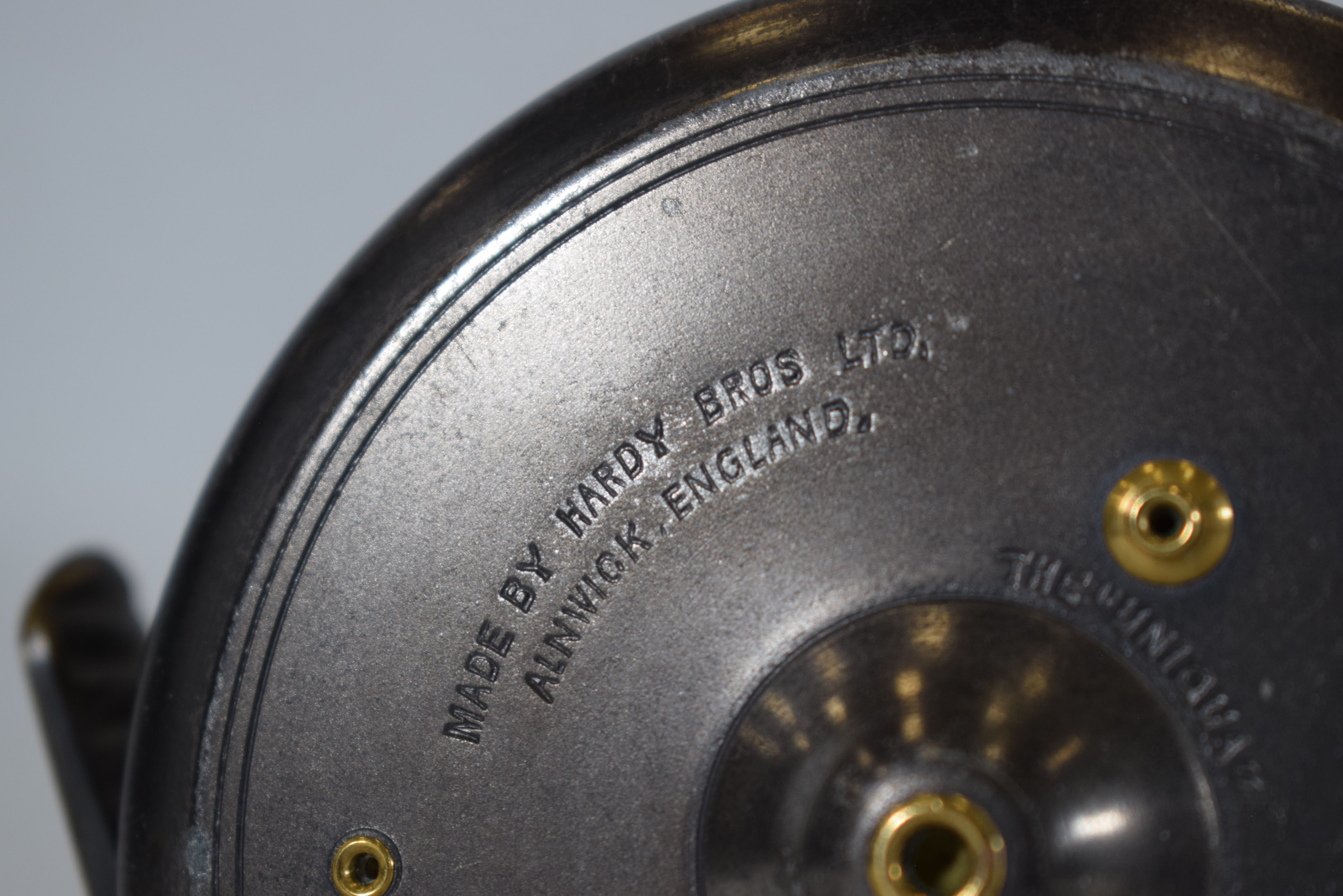 Hardy Brothers Reel  Uniqua  size 3-3/8th  aluminium & Brass - Image 6 of 6