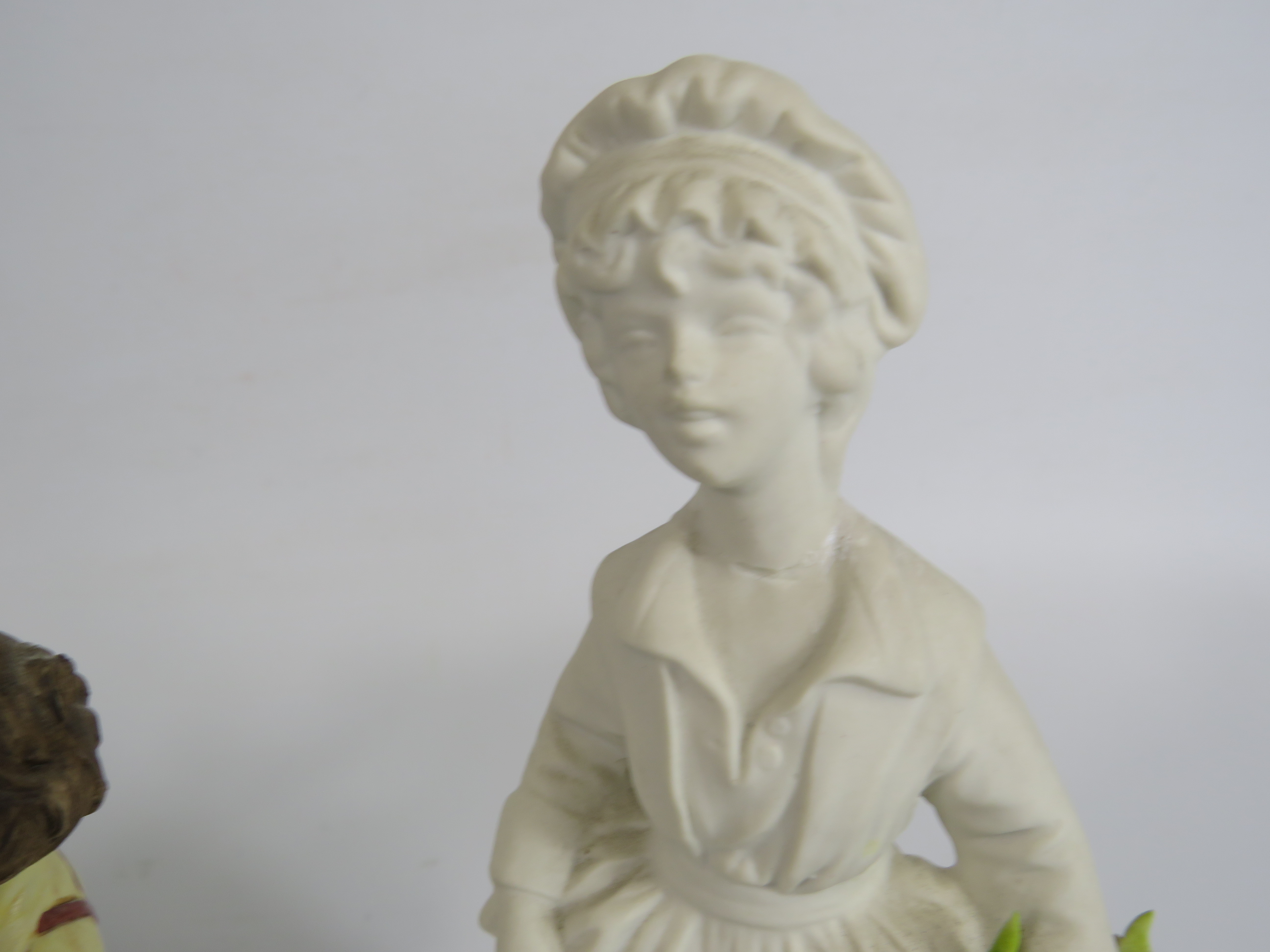 Capodimonte B Merli artist and boy figurine, missing end of paint brush, plus one other figurine - Image 4 of 6