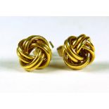 Pair of 9ct Yellow Gold  Earrings.   1.3g