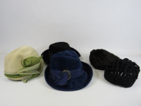 5 Ladies vintage hats