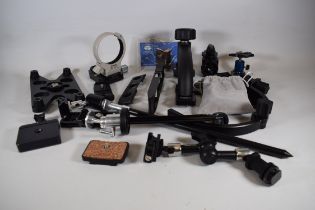 Various camera and tripod mounts. See photos for details. 