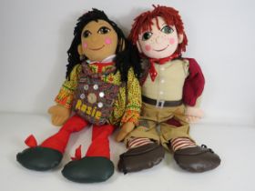 Large plush born to play Rosie and Jim Ragdolls, Narrow boat Tv characters approx 28" long.