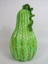 Large Art glass Marrow, 28cm tall.