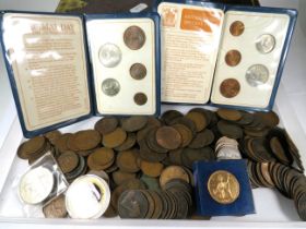 1.2 Kilos of UK & Foreign Coins. See photos.